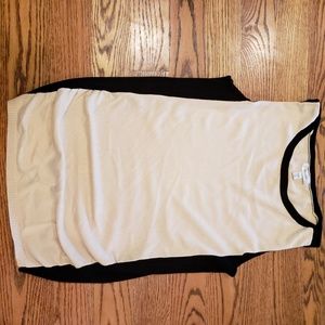 Tan with black side top with side ruching